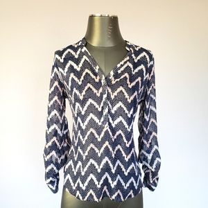 A.N.A Blue and Pink Blouse size PM